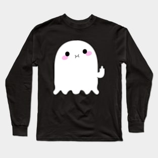 Fuck you by a ghost Long Sleeve T-Shirt